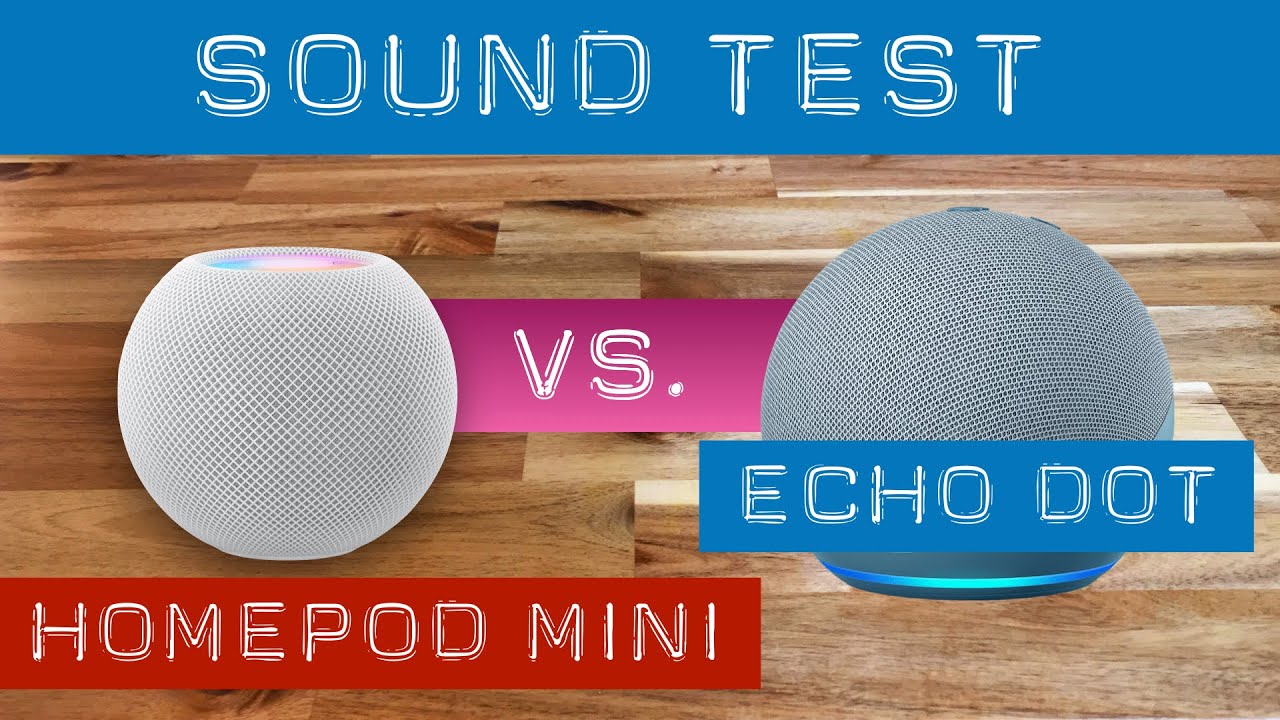 Apple Homepod Mini vs. Amazon Echo Dot 4th. generation. Music, audio ...