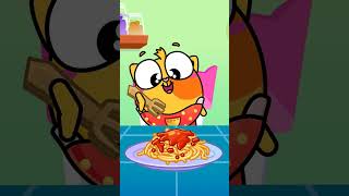 😋🍽️Trying different forks for spaghetti! 🍝 Which one is best? #learnforkids