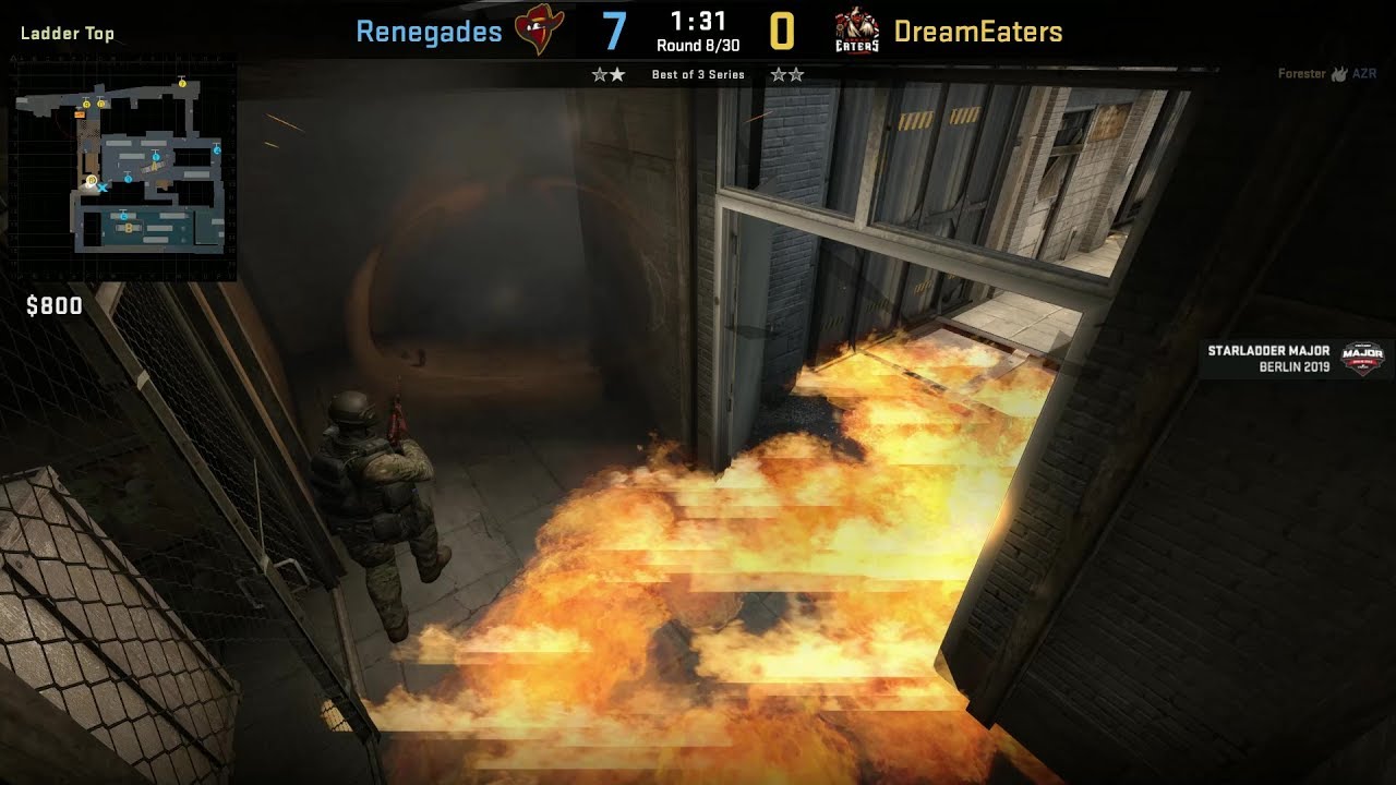 DreamEaters ladder nade frag - Train