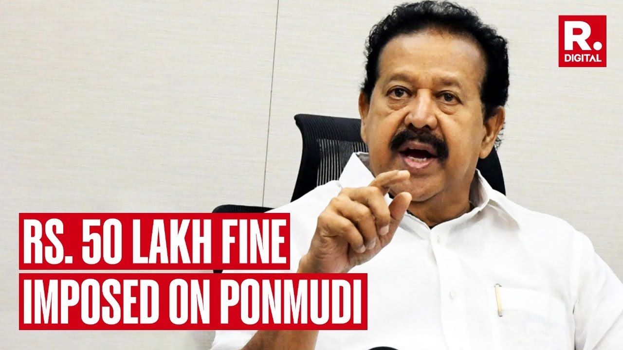 DMK Lands In Corruption Scandal Again, Ponmudi Sentenced In Disproportionate Assets Case
