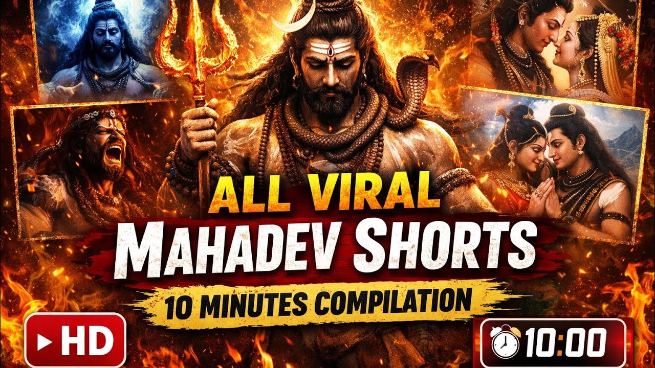 10 Minutes of Mahadev Energy 🔱 | Powerful Shiv Bhakti Shorts Compilation | Har Har Mahadev