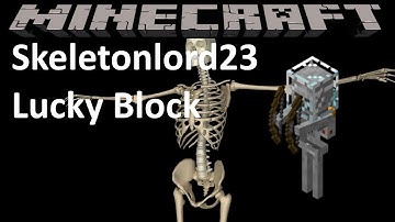 SKELETONLORD23 LUCKY BLOCK - MINECRAFT 1.8.9 (MOD SHOWCASE)