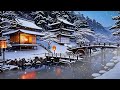 12h Ambient Zen | Music + Water Sounds for Sleep and Relaxation🌙 | 冬の水車瞑想音楽 | Thiền Mùa Đông Vol.162