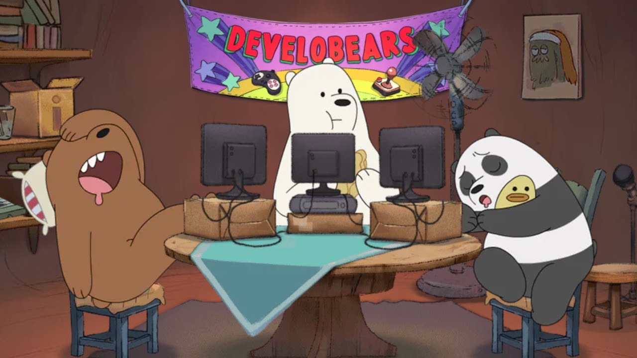 We bare bears develobears hard at work or hardly working cn games