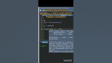 Convert LIST To A  SET In Python!