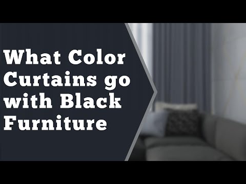 वीडियो: कमरे के इंटीरियर में काले पर्दे