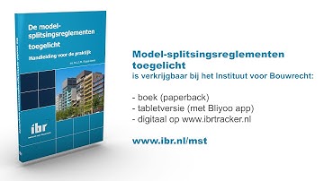 De model-splitsingsreglementen toegelicht - mr. N.L.J.M. Rijssenbeek