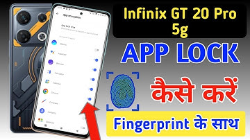 Infinix gt 20 pro 5g fingerprint app lock / Infinix gt 20 pro app lock me fingerprint Kaise lagaen