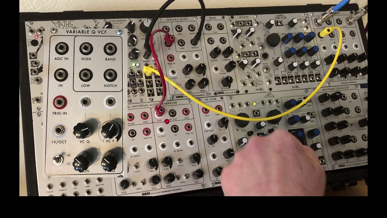 Serge VCFQ as Attenuator - YouTube