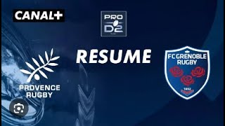 Pro D2 1/2 finale Provence rugby vs Grenoble