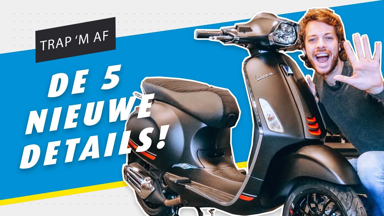 5 Nieuwe Details Van De Vespa Sprint Euro5 E5 2021! - Youtube