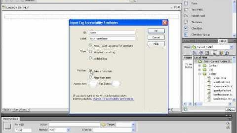 Dreamweaver CS5 Tutorial Adding Text Fields to Forms Adobe Training Lesson 10.9