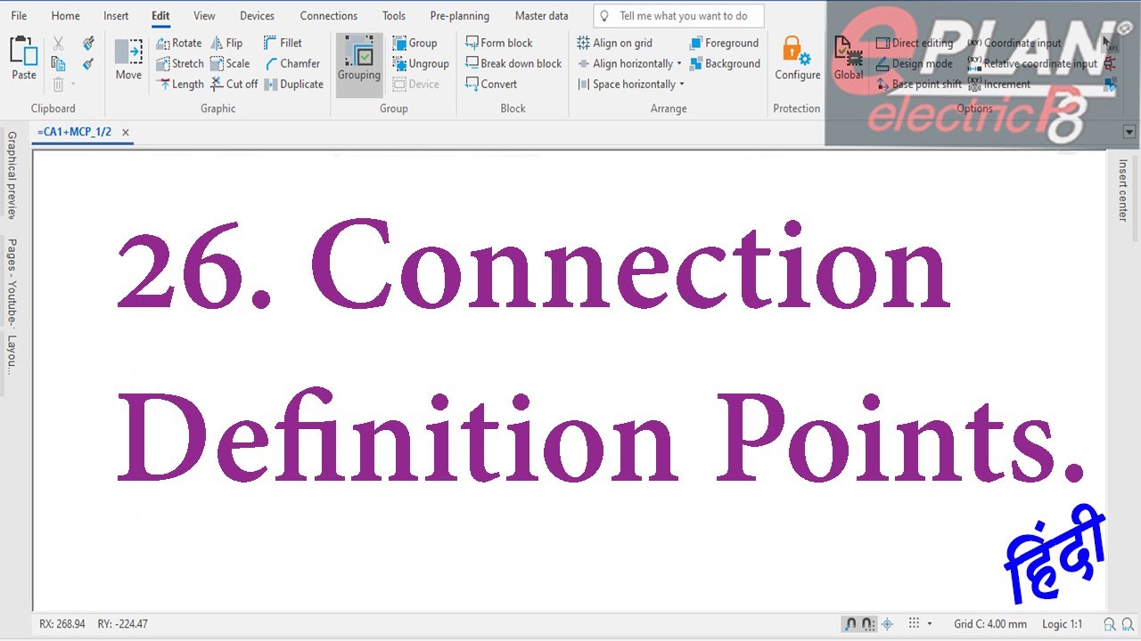 E-26. Connection Definition Points. || Eplan tutorial for beginners in ...