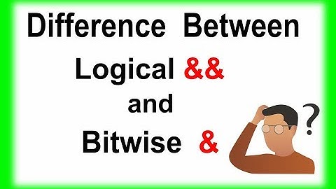 Difference between logical && and logical & operator |Logical and Bitwise AND Operator in Hindi