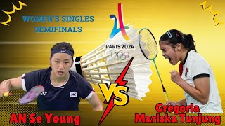 An Se-Young vs Gregoria Mariska Tunjung- Women's Singles Semi-Finals - badminton olympic 2024