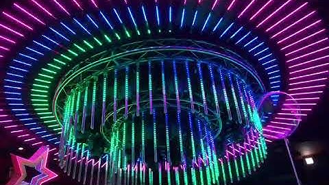 DMX controllable LED Meteor tube 1