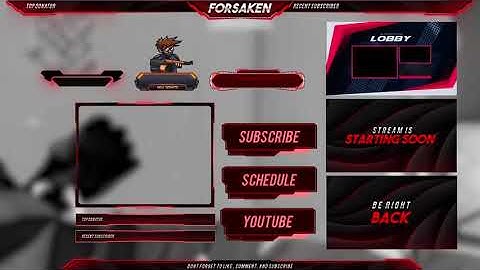 Design High Quality Custom Animated Overlay Package for Twitch Streamers