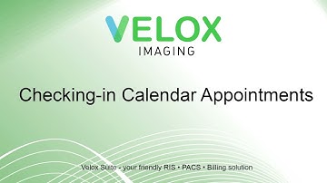 Reception: Checking In Appointments from the Calendar