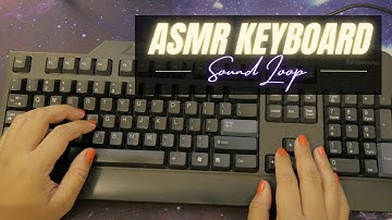 ASMR Keyboard Typing Sound ⌨️ with Occasional Mouse Clicking | Work With Me Loop