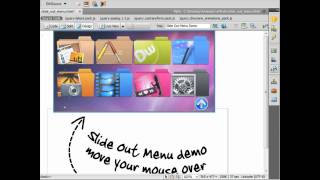 Creating a Slide Out Menu with Zoom in Menu Items using Advanced CSS Animator