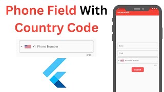 Phone Number Field With Country Code In Flutter screenshot 2