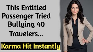 This Entitled Passenger Tried Bullying 40 Travelers…Karma Hit Instantly