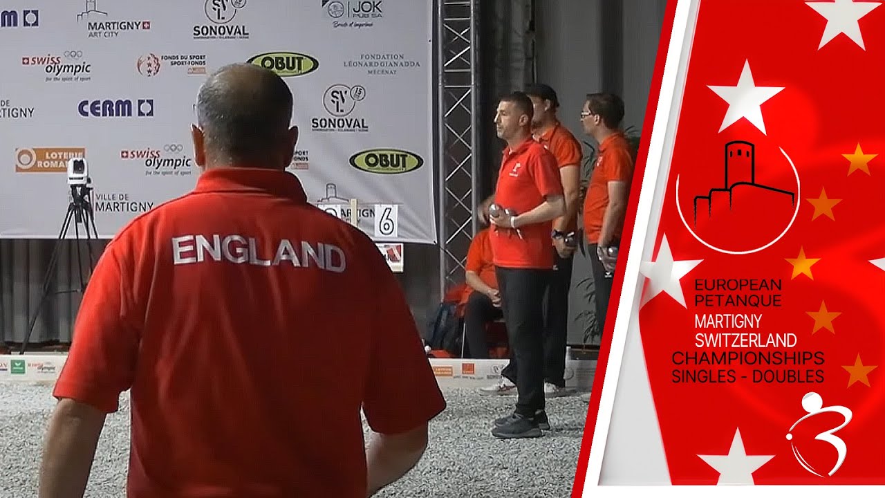 Miniature : Tour qualif 5 ANGLETERRE vs DANEMARK : Championnat d'Europe de pétanque doublette messieurs 2024