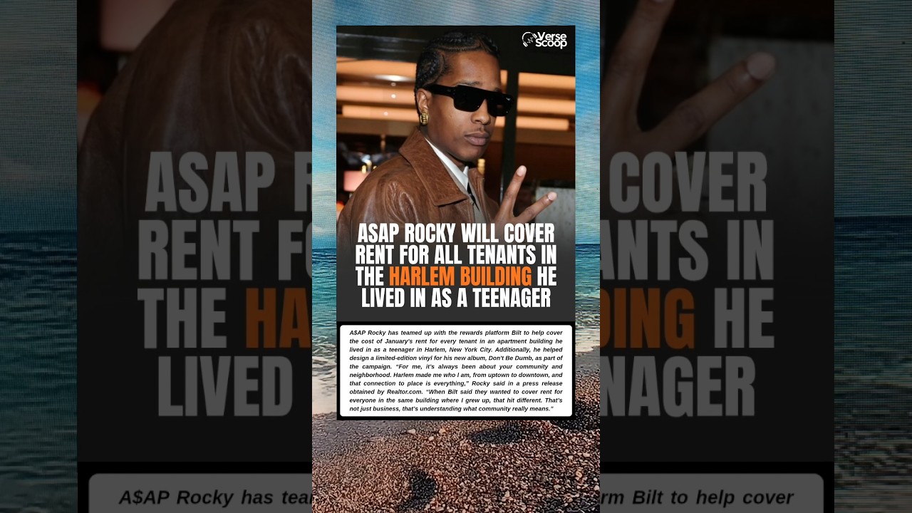 ASAP Rocky Will Cover Rent For All Tenants In The Harlem Building He Lived In As A Teenager