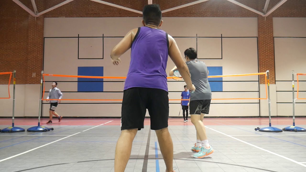 Badminton Doubles Match 1-28-20 - YouTube
