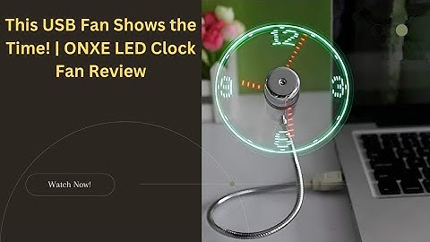 This USB Fan Shows the Time! | ONXE LED Clock Fan Review & Cool Tech Gadget ⏰💻