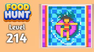 Food Hunt Pixel puzzle level 214 walkthrough solution gameplay 