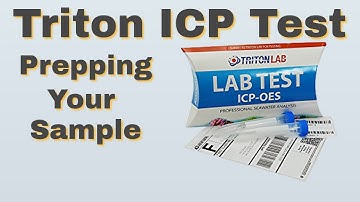 Triton ICP Test - Prepping your water sample - Why we are sending out a Triton ICP test October 2021