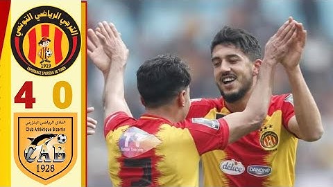 ملخص مباراة الترجي التونسي و النادي البنزرتي 4-0
