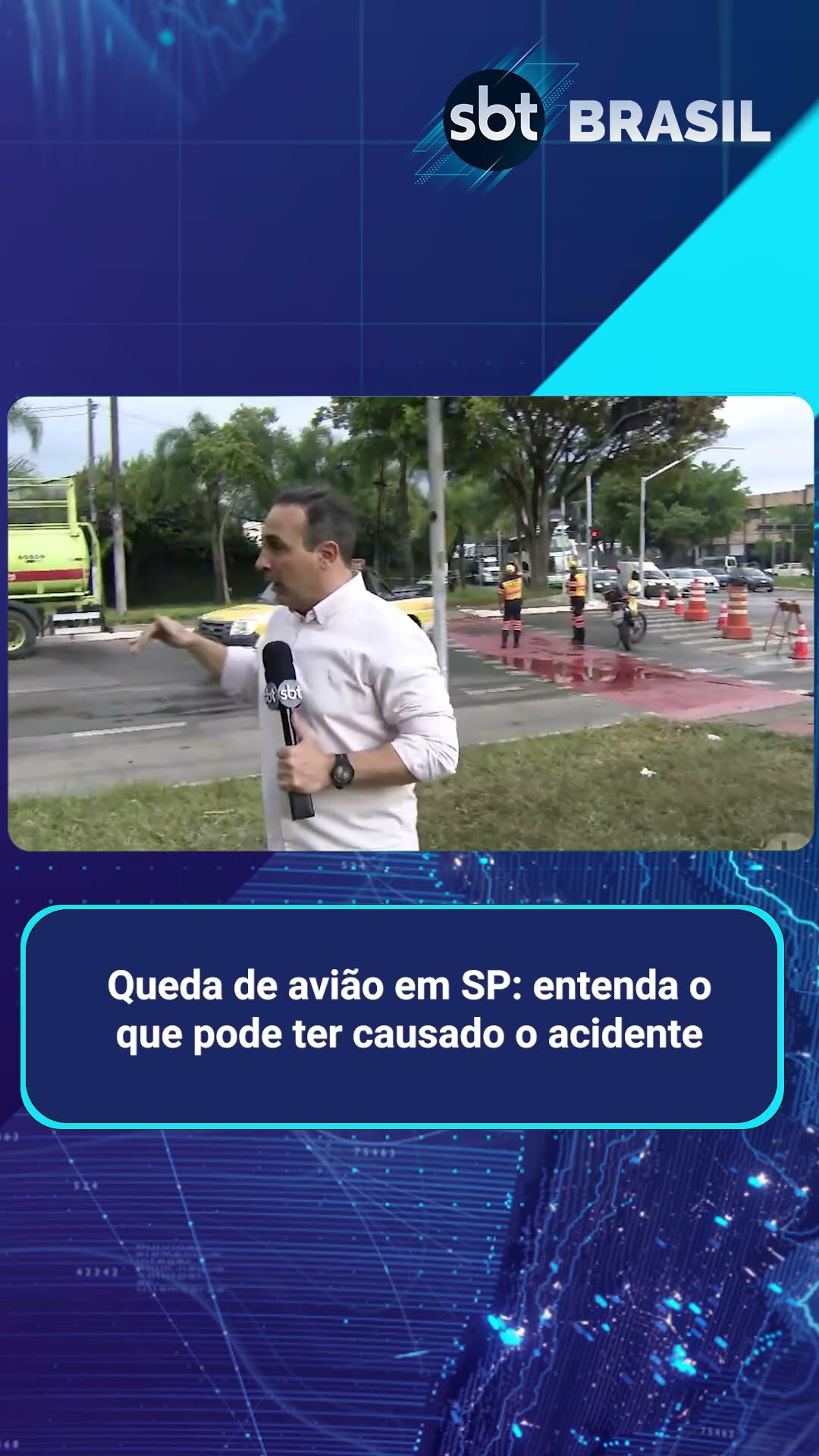 Avião caiu a cerca de 1 km do Terminal Barra Funda, em SP; veja trajeto | SBT Brasil (07/02/25)