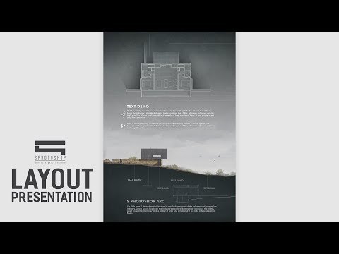 Architecture Layout Presentation - Photoshop Architecture (Dàn trang kiến trúc)