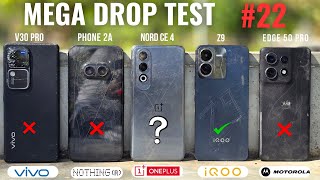 Motorola Edge 50 Pro vs Nothing Phone 2a vs OnePlus Nord CE 4 vs Vivo V30 Pro vs iQOO Z9 - DROP TEST