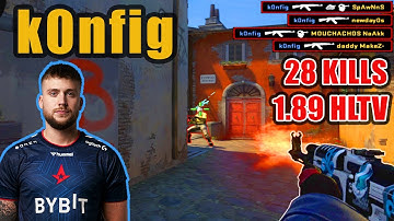 k0nfig Faceit Inferno POV ~ READY TO RETURN! // 28 Kills ~ Quadros & 4 Triples