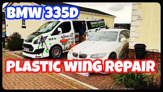 BMW 335D plastic wing repair