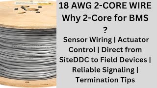 Core 18 AWG Flexible Multi-Conductor Wire Cable for BMS Building Management System | Tinned Copper