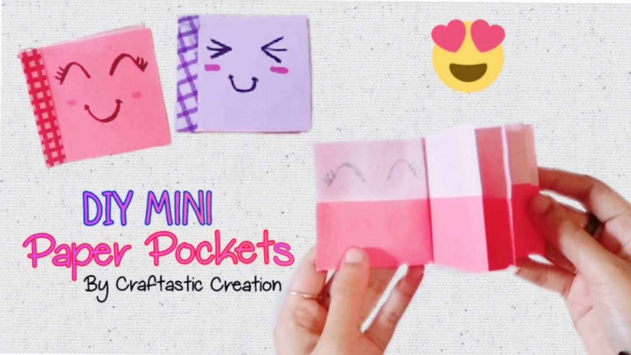 DIY MINI PAPER POCKETS ONE SHEET OF PAPER | How To Make Easy & Simple ...