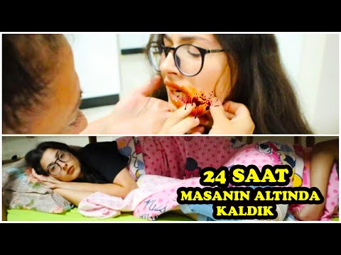 24 SAAT MASANIN ALTINDA KALDIK  EYLÜL LAL