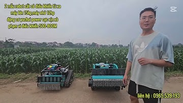 ROBOT CẮT CỎ ĐIỀU KHIỂN TỪ XA, ĐỘNG CƠ YUCHAI POWER CỰC XỊN XÒ HÀNG NHẬP KHẨU NGUYÊN CHIẾC