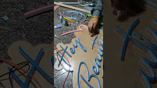 neon led sign board #signboard #viral #neonsign #neonlights #shorts #youtubeshorts #reels #trending