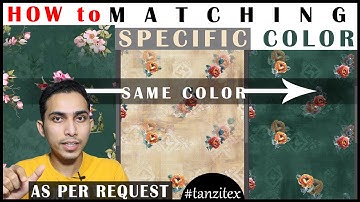 How To Matching Specific Color in Photoshop for Textile #Digitalprint #fashion #designing