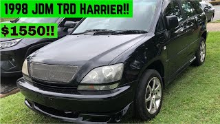 I bought a JDM Toyota Harrier for $1550 at a local car auction whats  it like