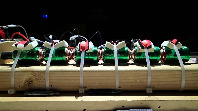 World Fastest 6 Stage Coil Gun Yak Steel Penetrator
