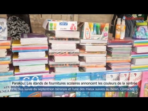 PARAKOU : Les stands de fournitures scolaires annoncent les couleurs de la rentrée scolaire