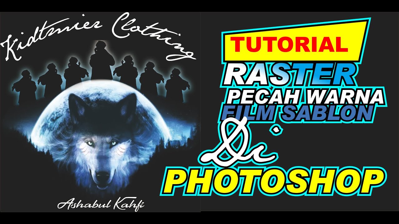  Cara  pecah  warna  dan register film sablon di  photoshop  