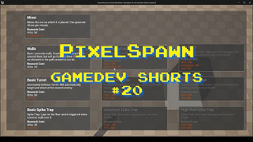 Building a research tree - GameDev Shorts 020