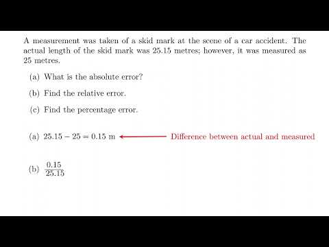 Measurement Errors (from just... bad measurement)